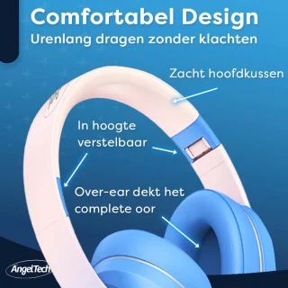 AngelTech Luxe OnderwegPakket SLIM Kindertablet Roze