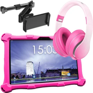 AngelTech Luxe OnderwegPakket XL Kindertablet XL Roze