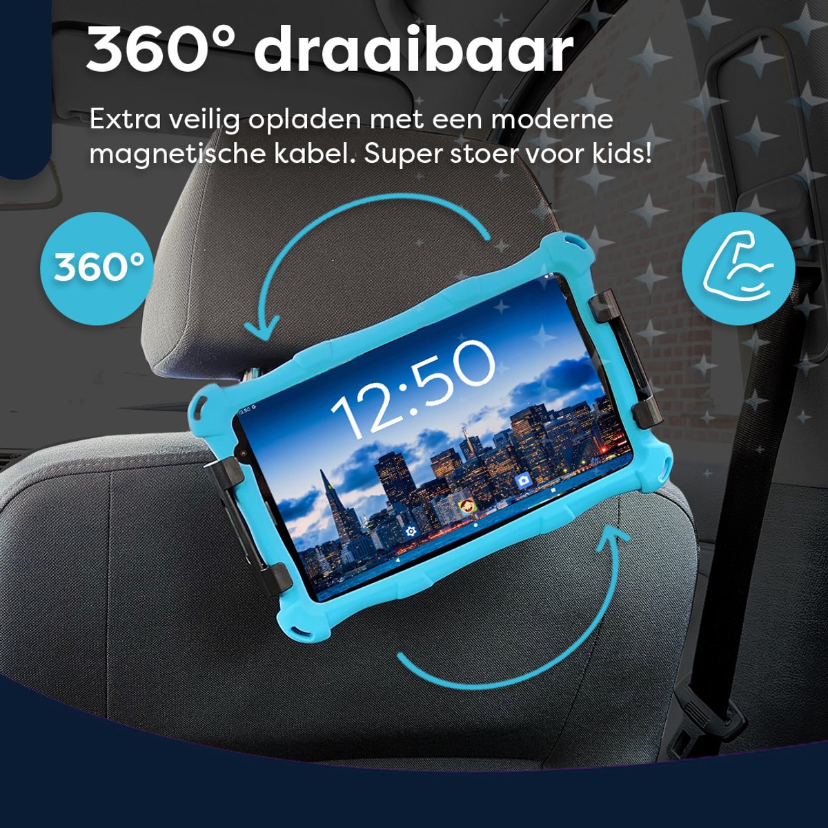 AngelTech Luxe OnderwegPakket XL PRO II Roze - Kindertablet + Accessoires
