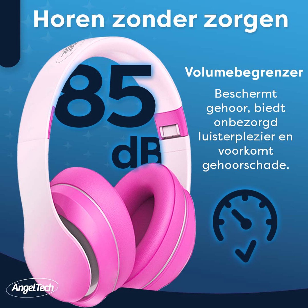 AngelTech Luxe OnderwegPakket XL PRO II Roze - Kindertablet + Accessoires