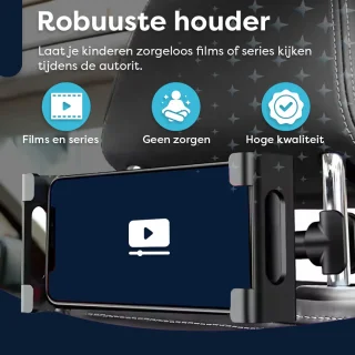 AngelTech OnderwegPakket SLIM Kindertablet en Tablethouder Blauw