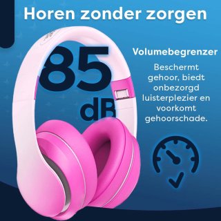 AngelTech PRO MAX Kinderpakket - Roze Kindertablet + Koptelefoon