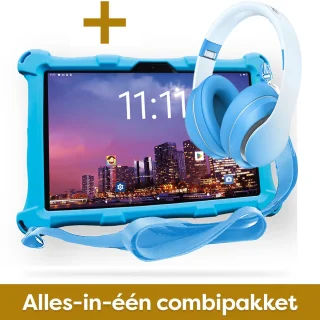 AngelTech XL PRO II Kinderpakket - Tablet en Koptelefoon - Blauw