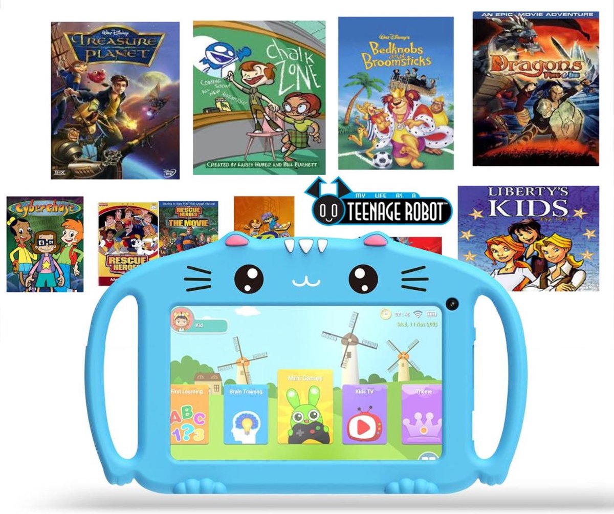 ApexArte Kindertablet Blauw 3+