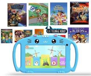 ApexArte Kindertablet Blauw 3+