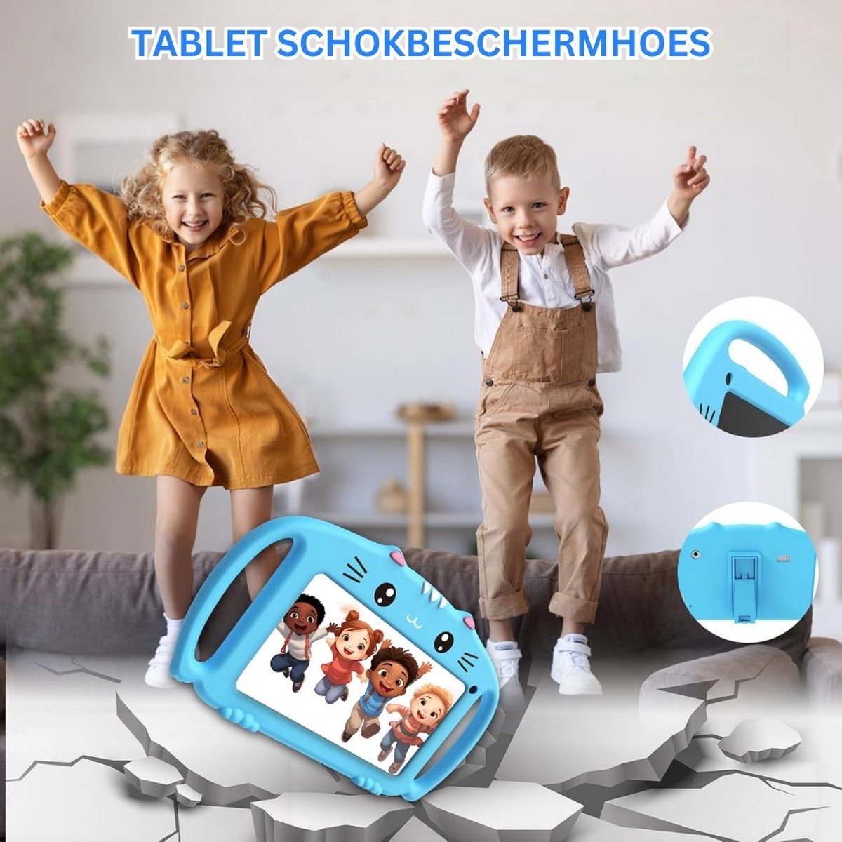 ApexArte Kindertablet Blauw 3+