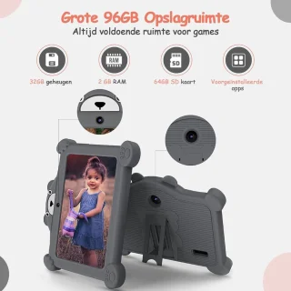 ApexArte Kindertablet Grijs - 3+ Years