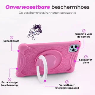 ATouch Tab 10 Plus Kindertablet 64GB Roze + Kinderkoptelefoon