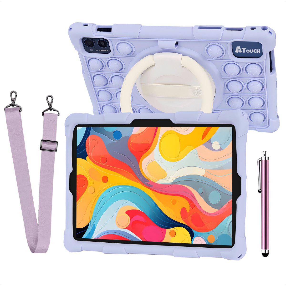 ATouch Tab 10 Pro Kinder Tablet 10 Inch Paars 128GB