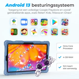 ATouch Tab 10 Pro Kindertablet + Kinderkoptelefoon Navy 128GB