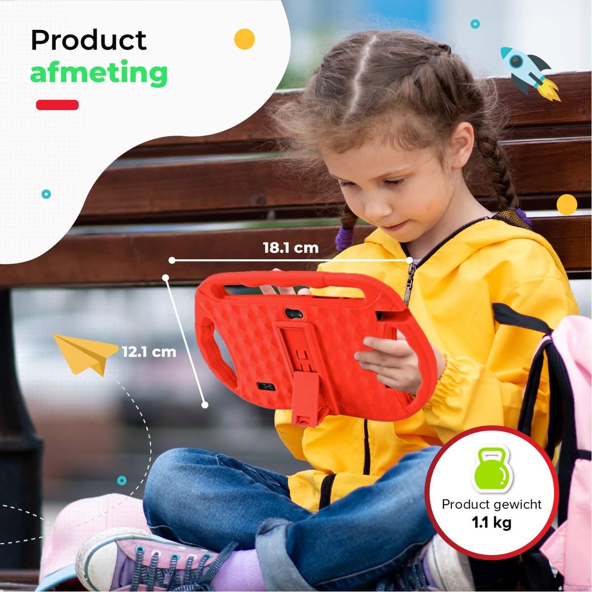 AyeKids Kindertablet 32GB Rood