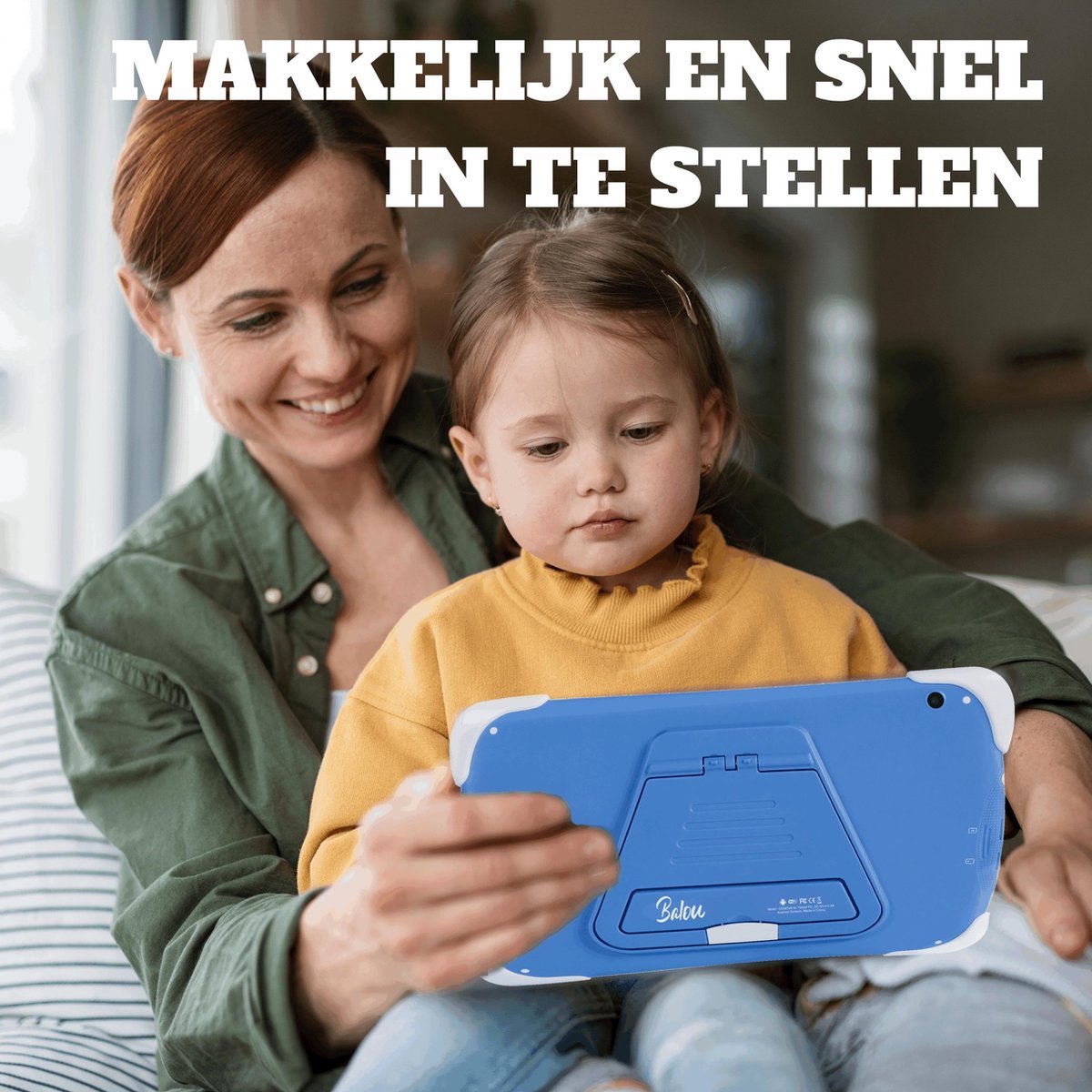 Balou ChildTab XL 10.1 inch Kindertablet 128GB 4GB RAM Blauw/Roze