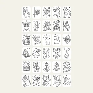 BEAU by Bo Kidywolf Kidydraw Mini Tekenboek Dieren + Refill