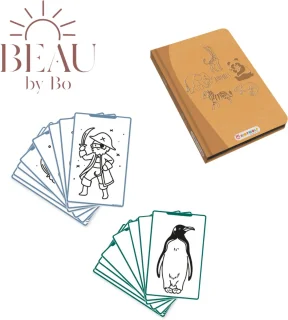 BEAU by Bo Kidywolf Kidydraw Mini Tekenboek Dieren + Refill