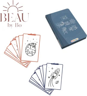 BEAU by Bo Kidywolf Kidydraw Mini Tekenboek Oceanen en Piraten + Refill Galaxy en Dinosaurussen