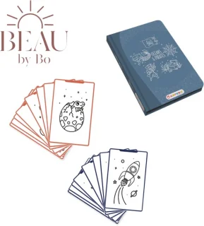 BEAU by Bo Kidywolf Kidydraw Mini Tekenboek Oceanen en Piraten + Refill Galaxy en Dinosaurussen