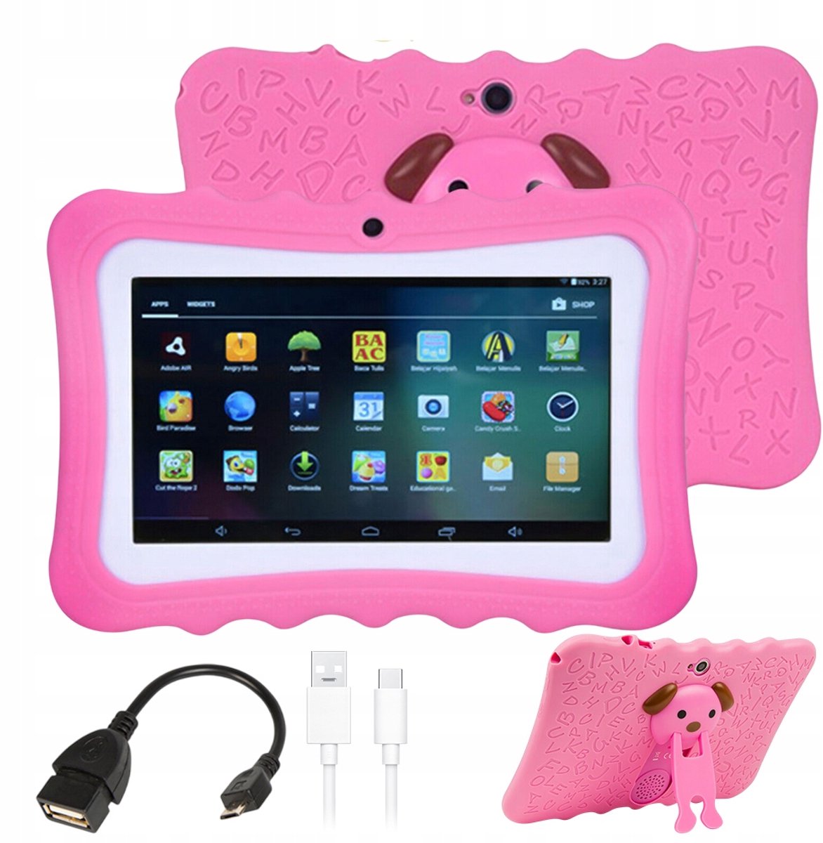 Bedee kindertablet 7 inch roze 32GB Wi-Fi Bluetooth