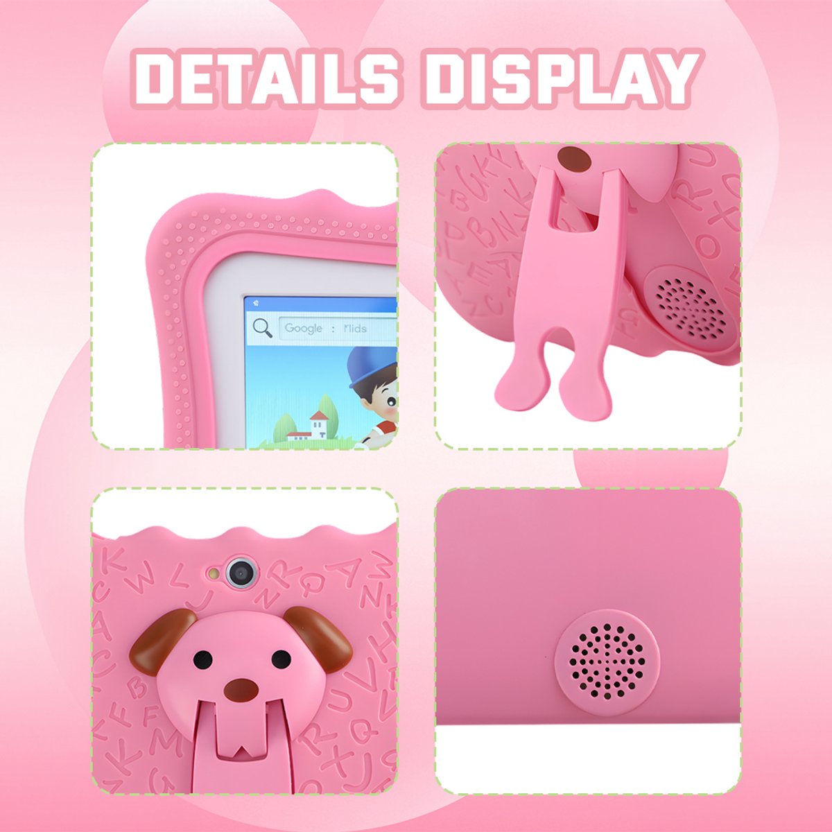 Bedee kindertablet 7 inch roze 32GB Wi-Fi Bluetooth