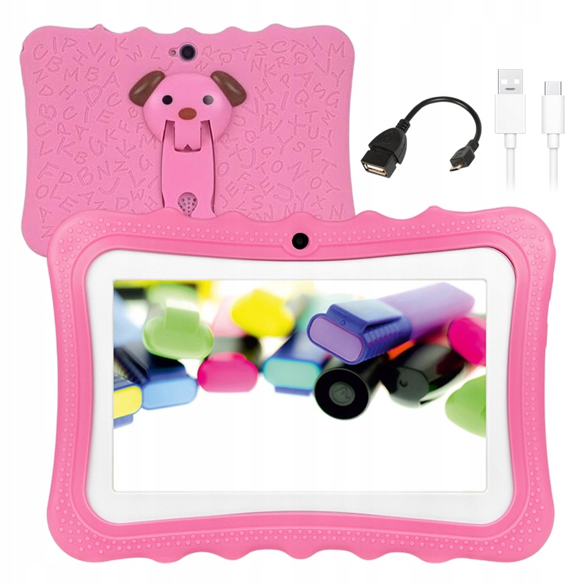 Bedee kindertablet 7 inch roze 32GB Wi-Fi Bluetooth