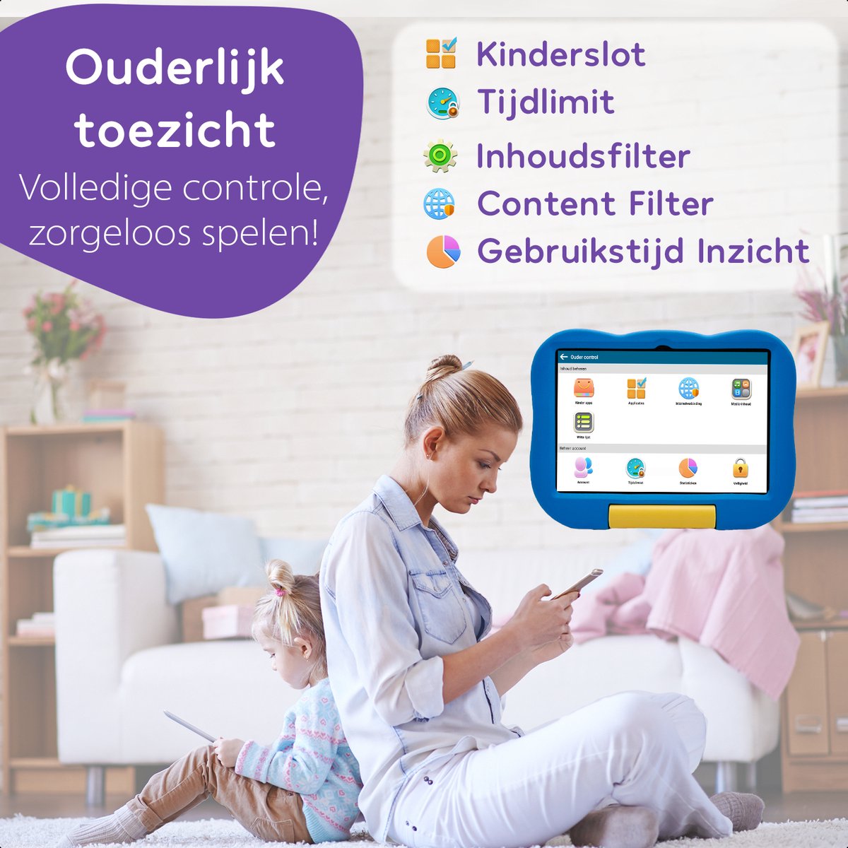 Biboza Tablet T10 10 inch Blauw