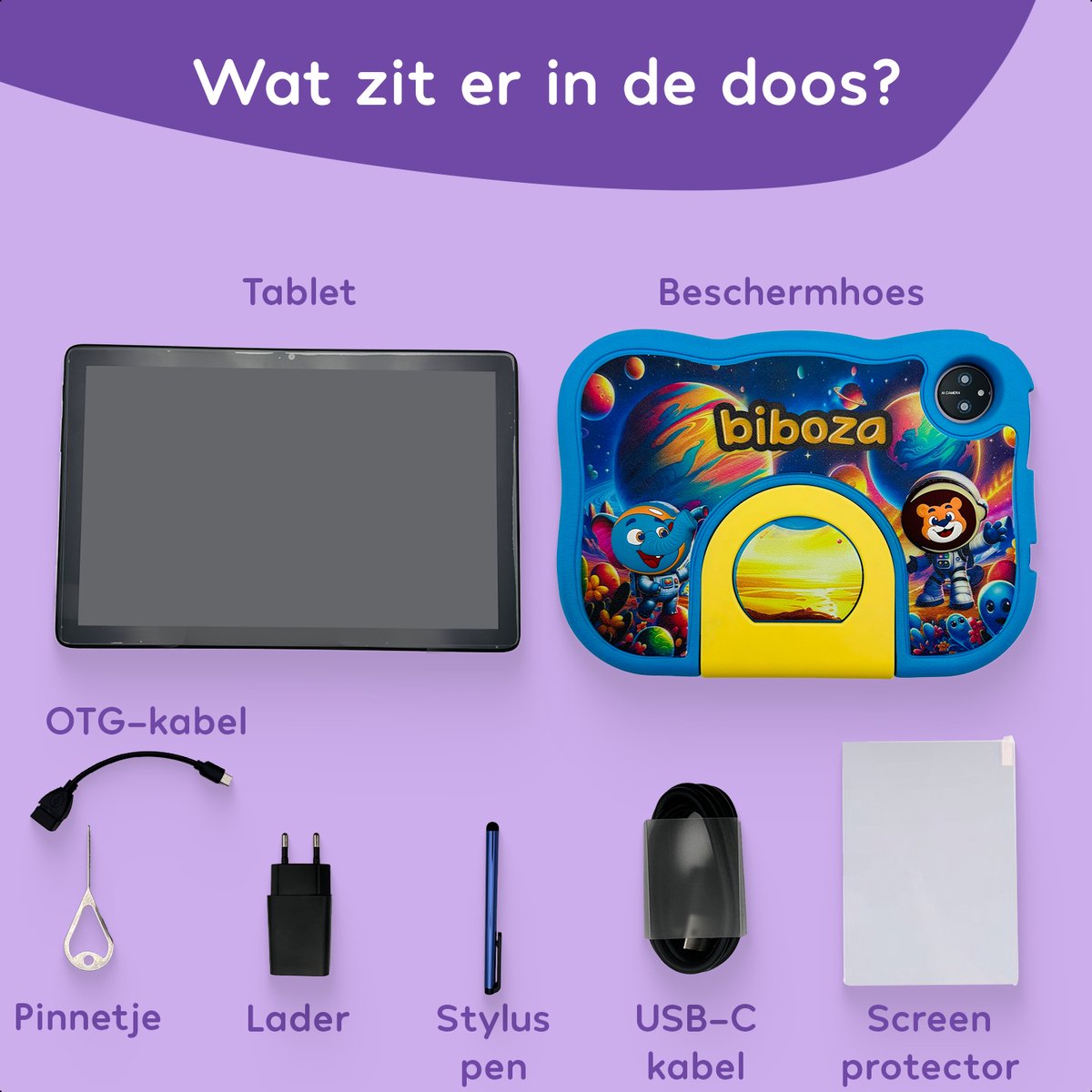 Biboza Tablet T10 10 inch Blauw