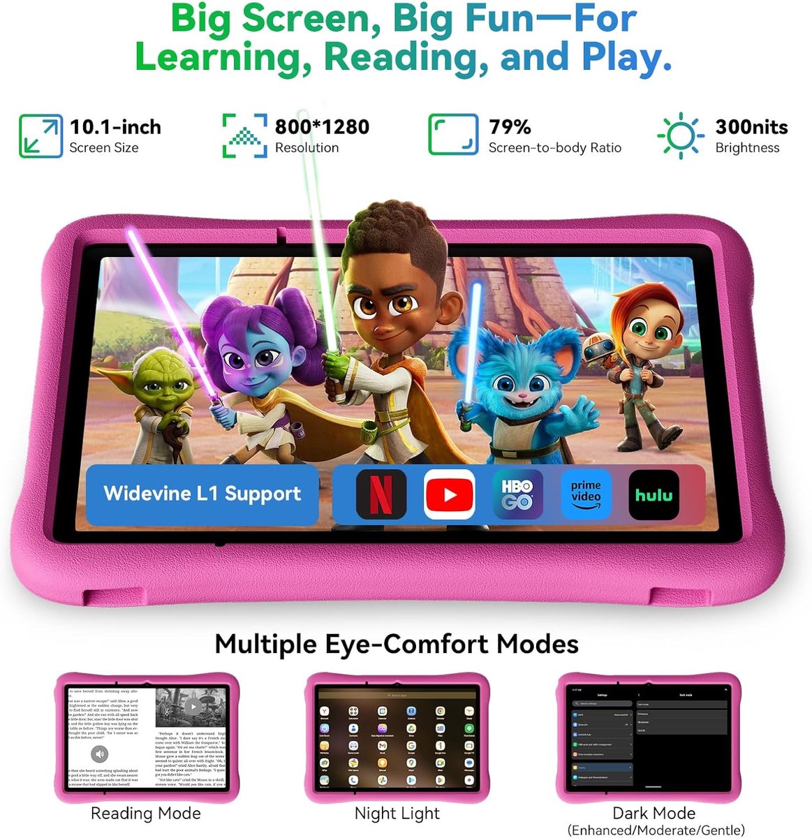Blackview Pad 60 Kids 10,1" Roze 12GB RAM 128GB ROM Android 15