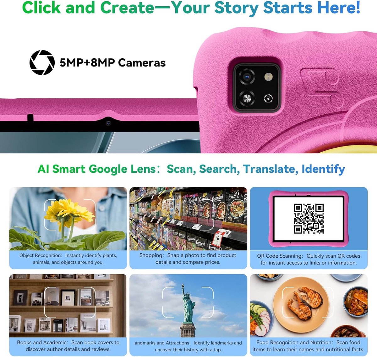 Blackview Pad 60 Kids 10,1" Roze 12GB RAM 128GB ROM Android 15
