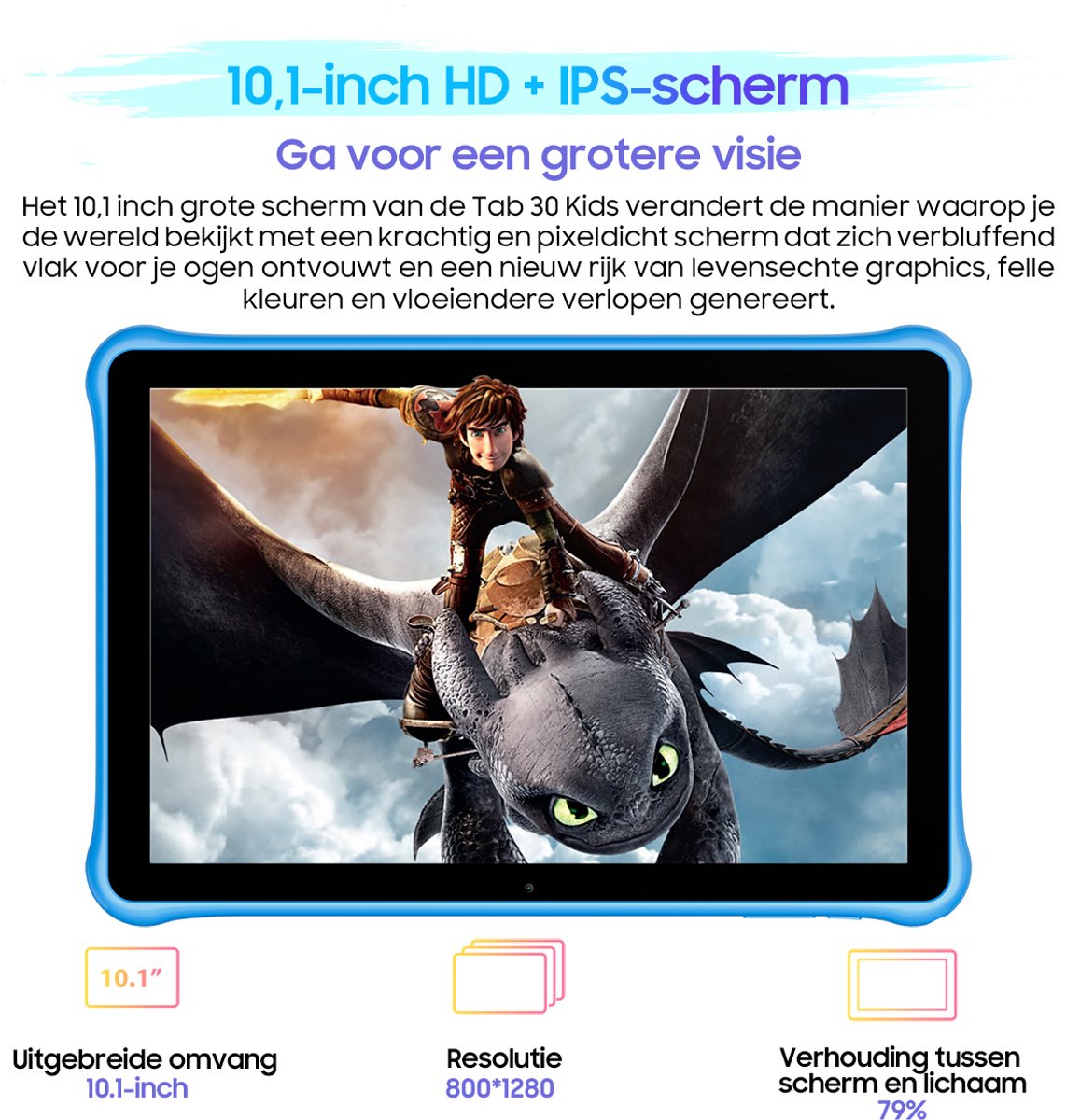 Blackview Tab 30 Kids Tablet 10.1 inch 64GB Roze