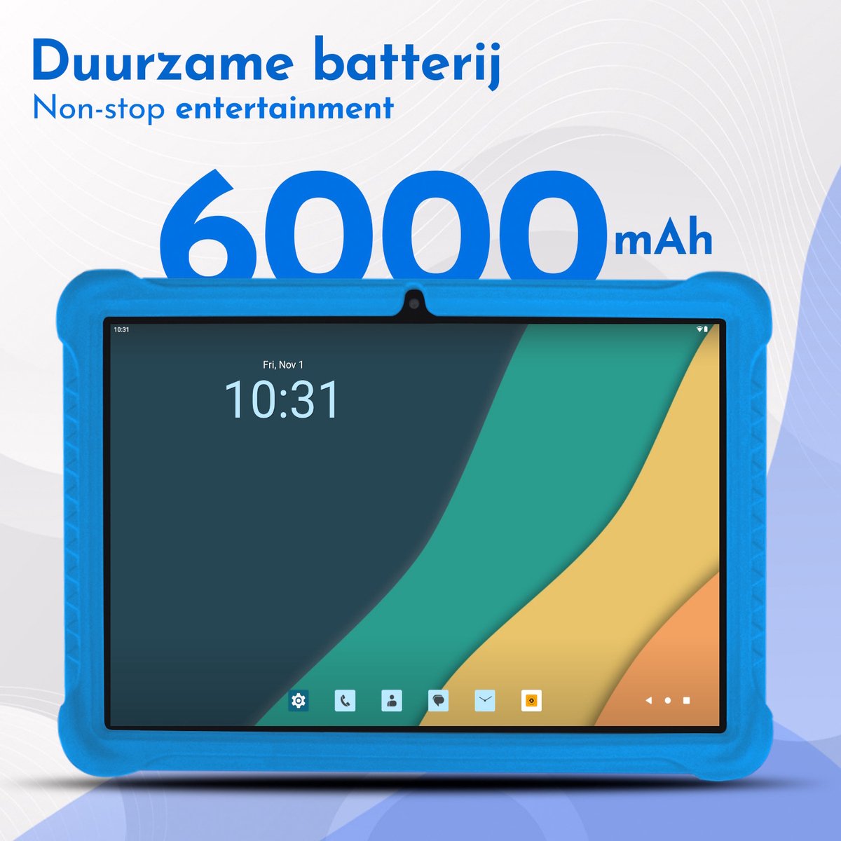 Bon Bon Electronics 10.1 Inch Kindertablet Deluxe Blauw