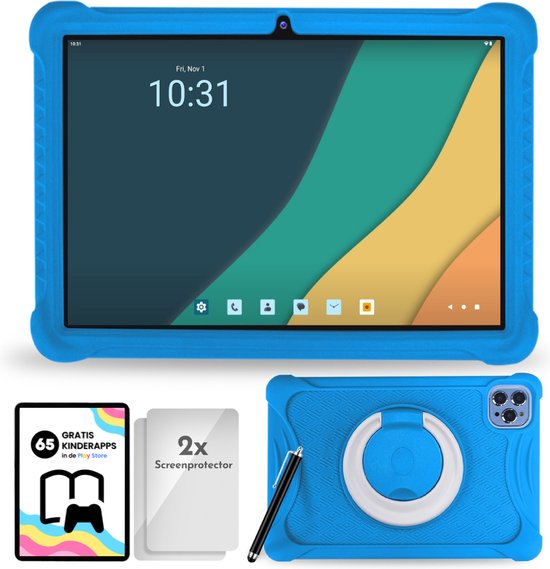 Bon Bon Electronics 10.1 Inch Kindertablet Deluxe Blauw