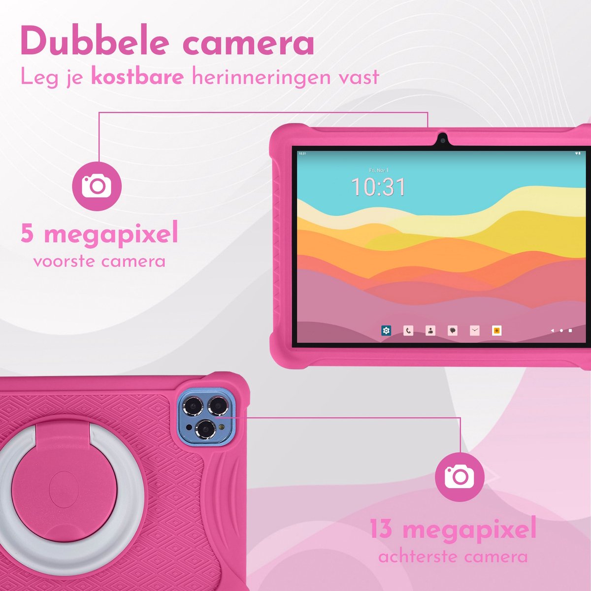 Bon Bon Electronics 10.1 Inch Kindertablet Deluxe Roze
