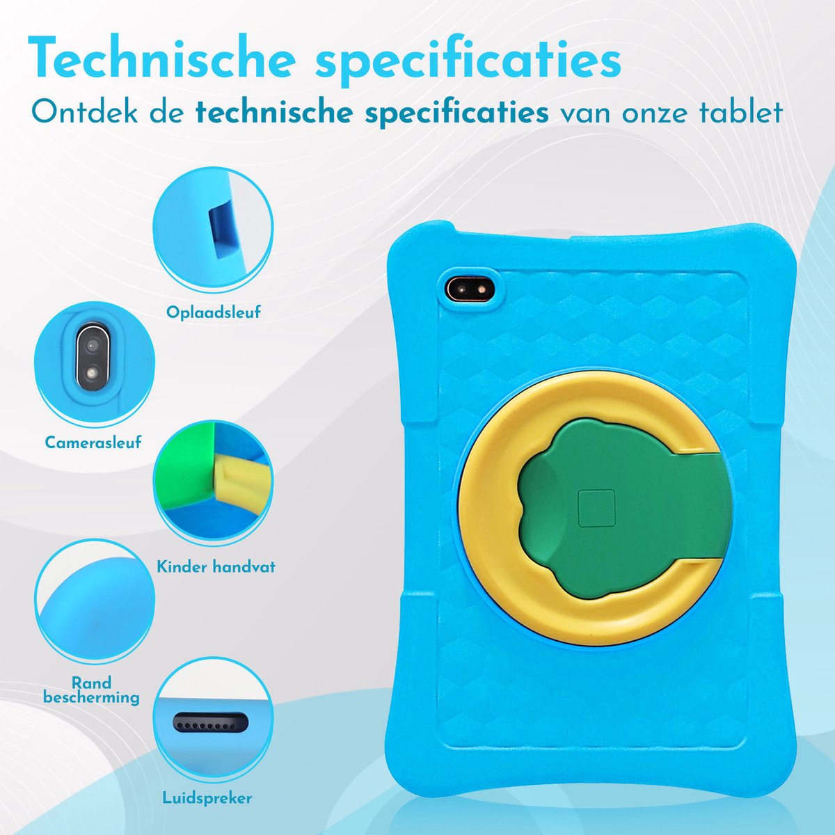 Bon Bon Electronics 10.1 Inch Kindertablet Pro Blauw