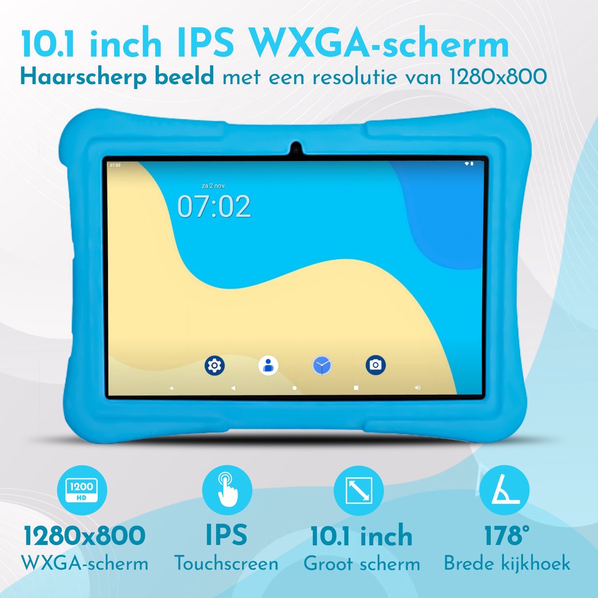 Bon Bon Electronics 10.1 Inch Kindertablet Pro Blauw