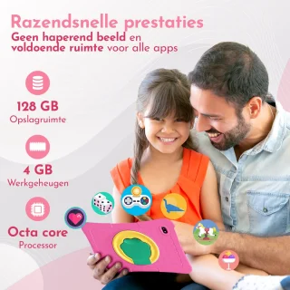Bon Bon Electronics 10.1 Inch Kindertablet Pro Roze