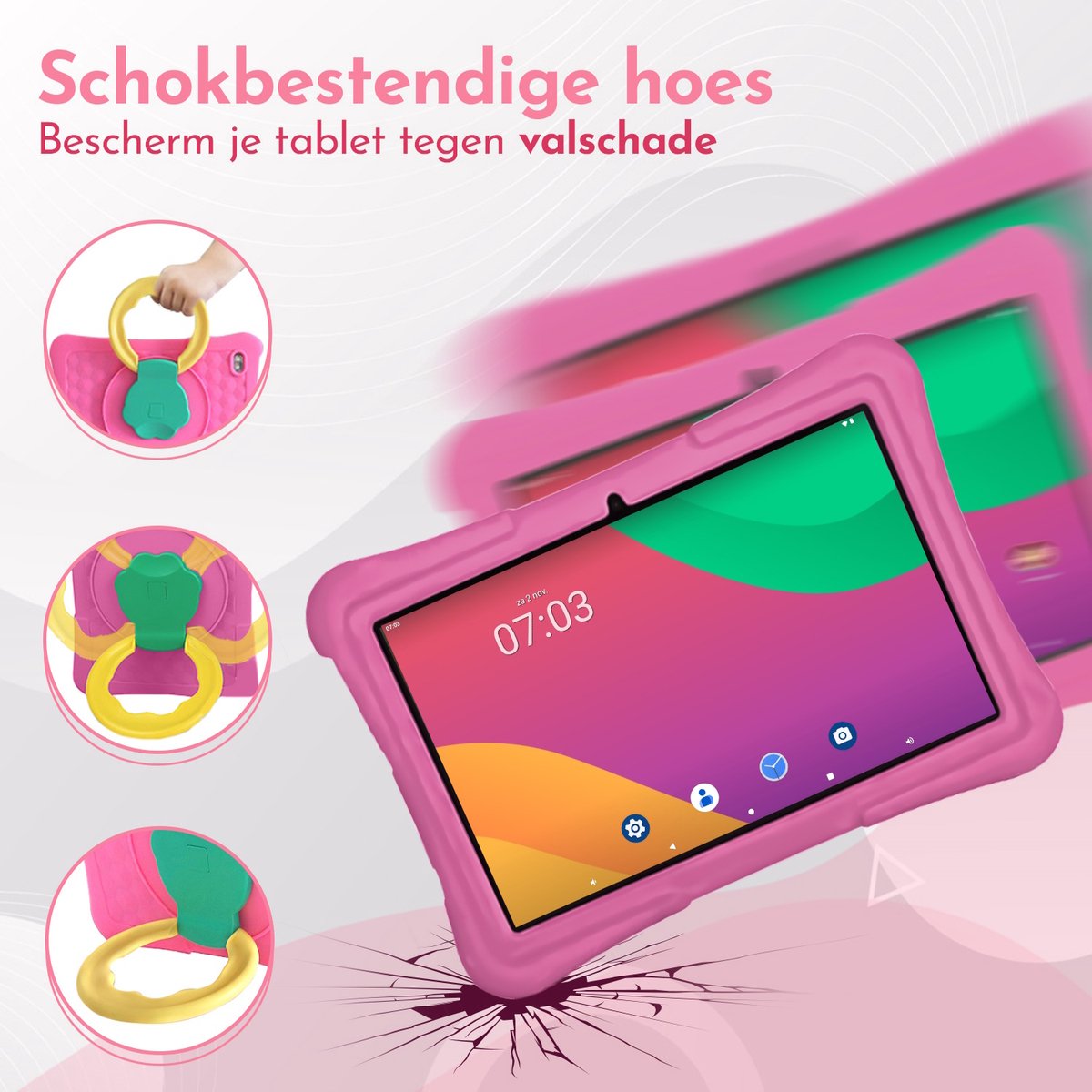 Bon Bon Electronics 10.1 Inch Kindertablet Pro Roze