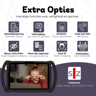 Bosstony Snelle Kids Tablet 10 inch 192 GB