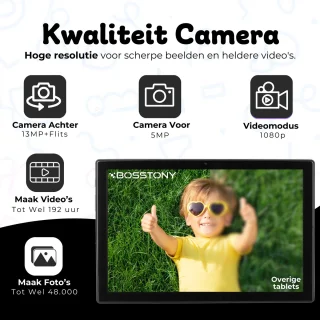 Bosstony Snelle Kids Tablet 10 inch Android 13