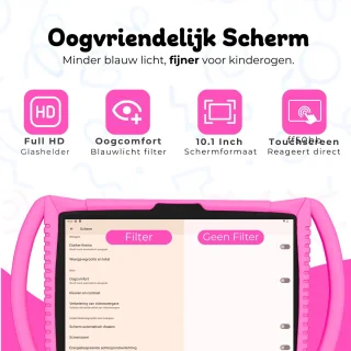 Bosstony Snelle Kids Tablet 10 inch Android 13 Kinder tablet 3+