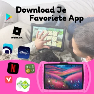 Bosstony Snelle Kids Tablet 10 inch Android 13 Kinder tablet 3+