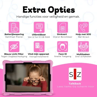 Bosstony Snelle Kids Tablet 10 inch Android 13 Kindertablet
