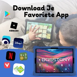 Bosstony Snelle Kids Tablet 10 inch Android 13