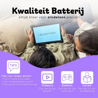 Bosstony Snelle Kids Tablet 10 inch Android 13