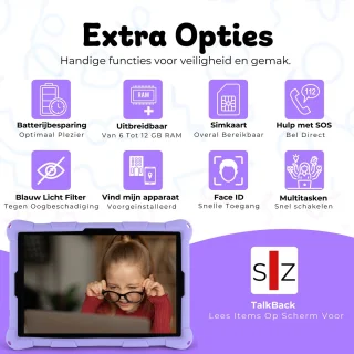 Bosstony Snelle Kids Tablet 10 inch Android 13