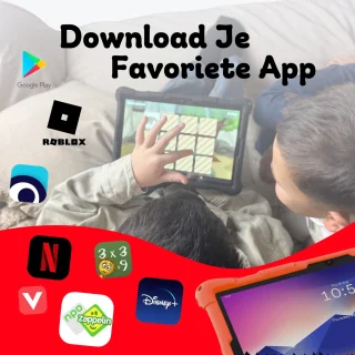 Bosstony Snelle Kindertablet 10 inch Kids Android 13 6GB 192GB