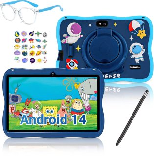 De BOSWELL Kindertablet 8 inch - Blauw in één oogopslag