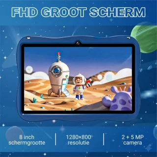 BOSWELL Kindertablet 8 inch - Blauw