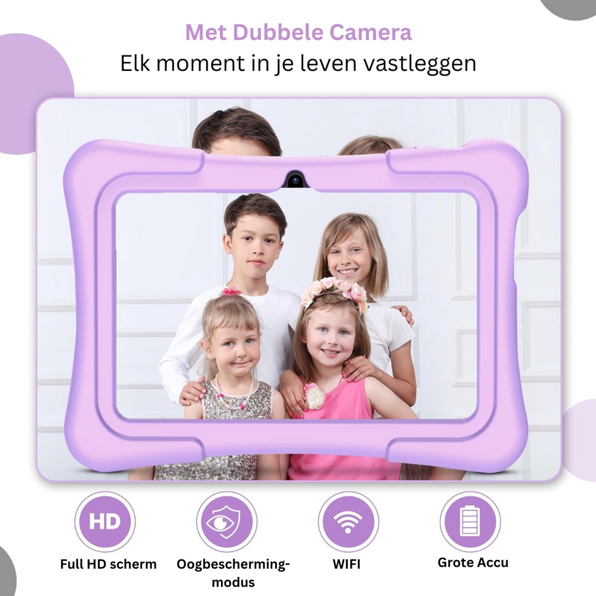 CLGP Kindertablet Paars voor 3+ Jaar