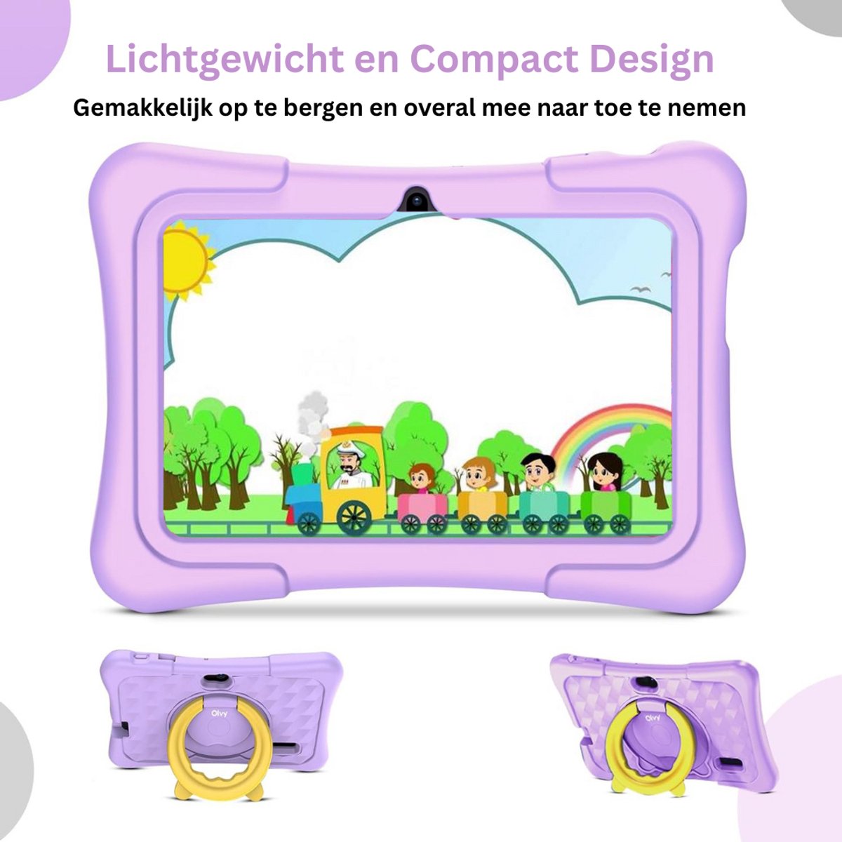 CLGP Kindertablet Paars voor 3+ Jaar