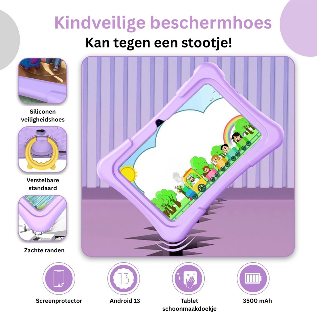 CLGP Kindertablet Paars voor 3+ Jaar