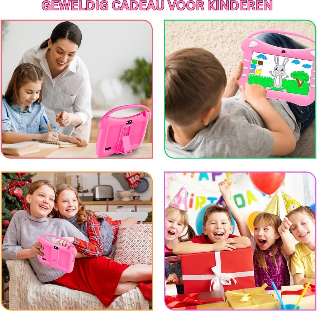 CLGP® Kindertablet Roze Voor Kinderen Vanaf 3 Jaar